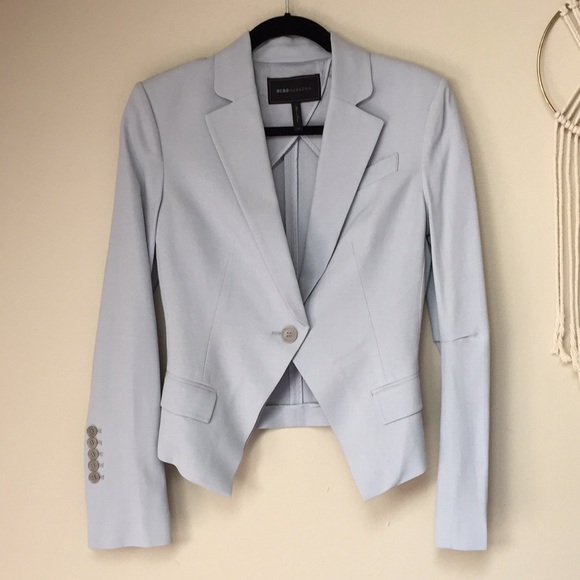BCBGMaxAzria Jackets & Blazers - BCBGMAXAZRIA pearl grey blazer